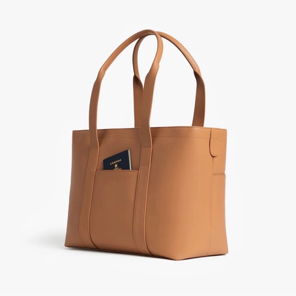 NWOT Monos Metro Tote, Saddle Tan - Picture 3 of 12